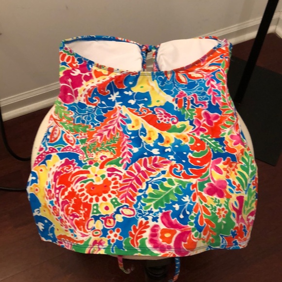 Lauren Swim key hole bright swim top - Picture 5 of 6